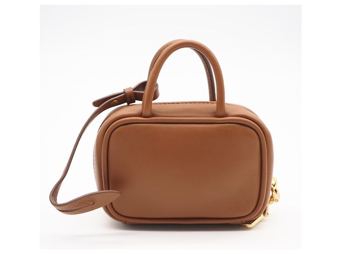 Miu Miu MIUMIU Logo Bag Charm Braun - Ansicht 2