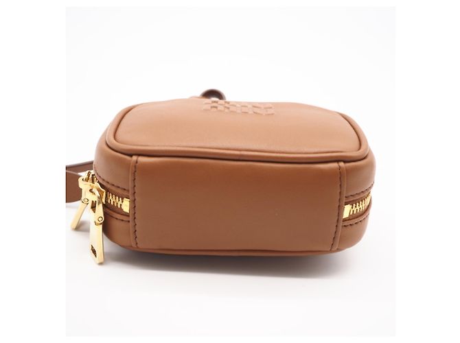 Miu Miu MIUMIU Logo Bag Charm Braun - Ansicht 8