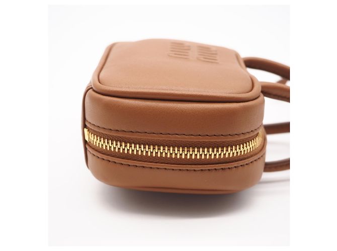 Miu Miu MIUMIU Logo Bag Charm Braun - Ansicht 9