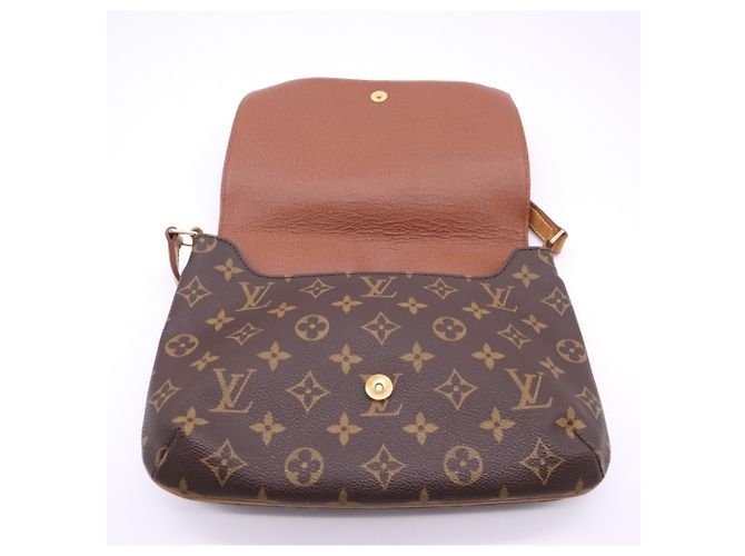 Borsa a tracolla LOUIS VUITTON Monogram Musette Tango Marrone Beige - vista 11