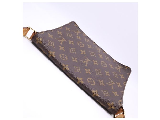 Borsa a tracolla LOUIS VUITTON Monogram Musette Tango Marrone Beige - vista 8