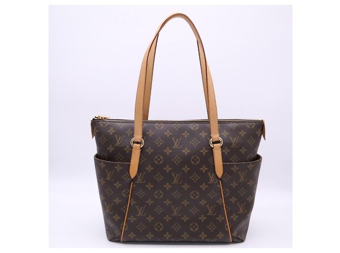 Bolso Louis Vuitton Monogram Totally MM Castaño Beige - vista 2