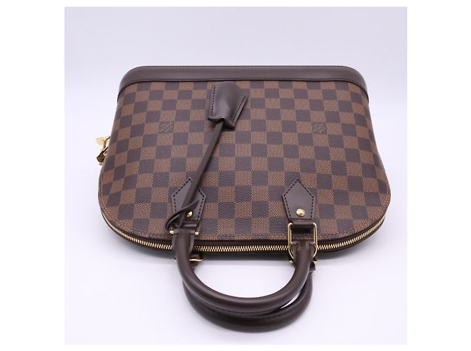Louis Vuitton Damier Alma Handtasche Braun Beige - Ansicht 8