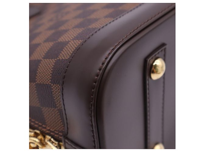 Louis Vuitton Damier Alma Handtasche Braun Beige - Ansicht 9