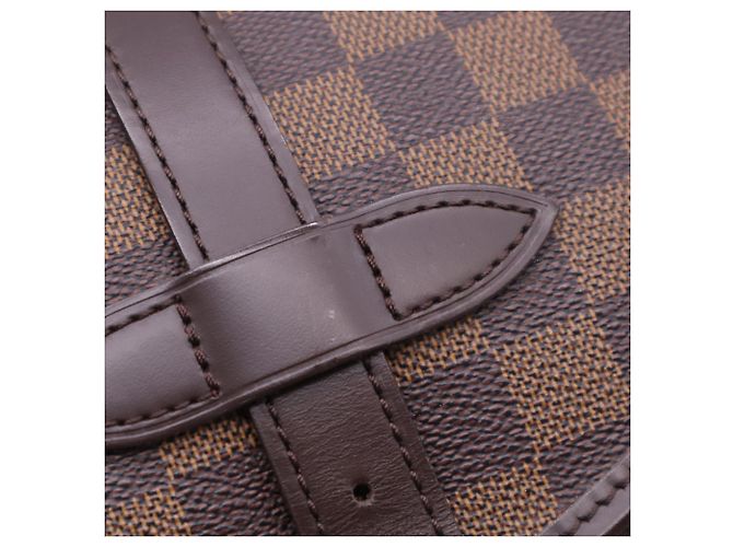 Borsa a tracolla Louis Vuitton Damier Saumur 30 Marrone Beige - vista 13