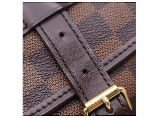 Borsa a tracolla Louis Vuitton Damier Saumur 30 Marrone Beige - vista 14