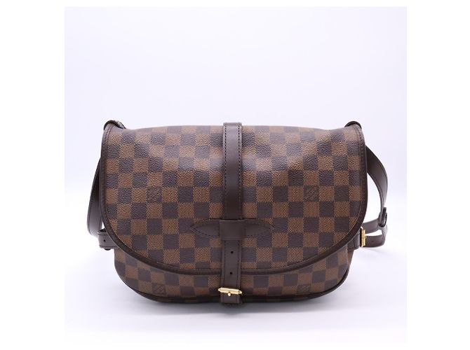Borsa a tracolla Louis Vuitton Damier Saumur 30 Marrone Beige - vista 2