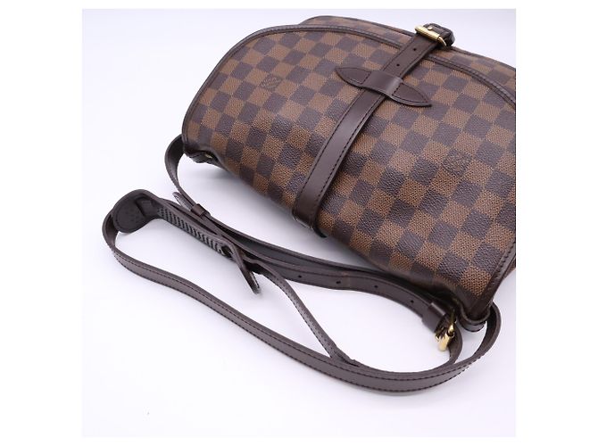 Borsa a tracolla Louis Vuitton Damier Saumur 30 Marrone Beige - vista 9