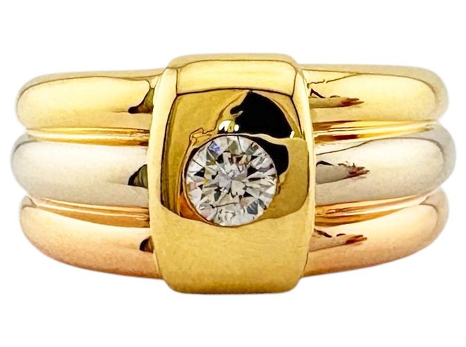 Cartier Drei-Farben Diamantbandring Golden - Ansicht 3
