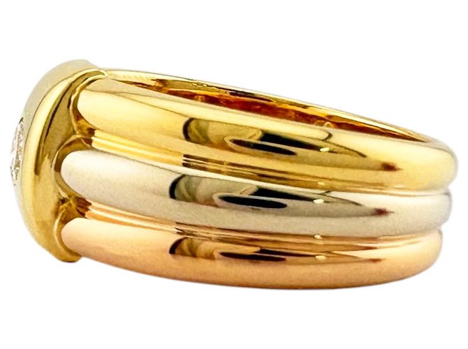 Cartier Drei-Farben Diamantbandring Golden - Ansicht 4