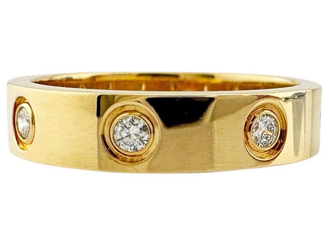 Anello Cartier Mini Love Interamente Diamanti D'oro - vista 3