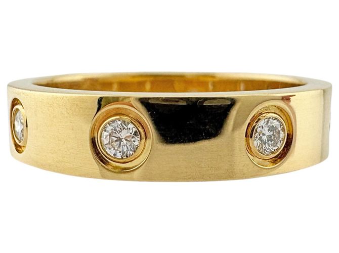 Anello Cartier Mini Love Interamente Diamanti D'oro - vista 4