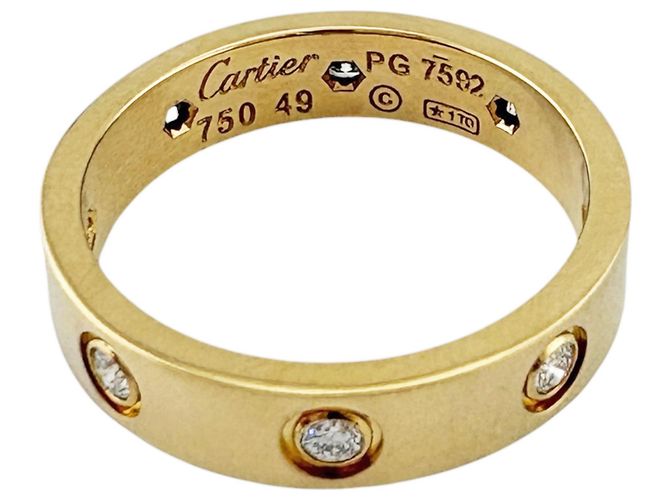 Anello Cartier Mini Love Interamente Diamanti D'oro - vista 5