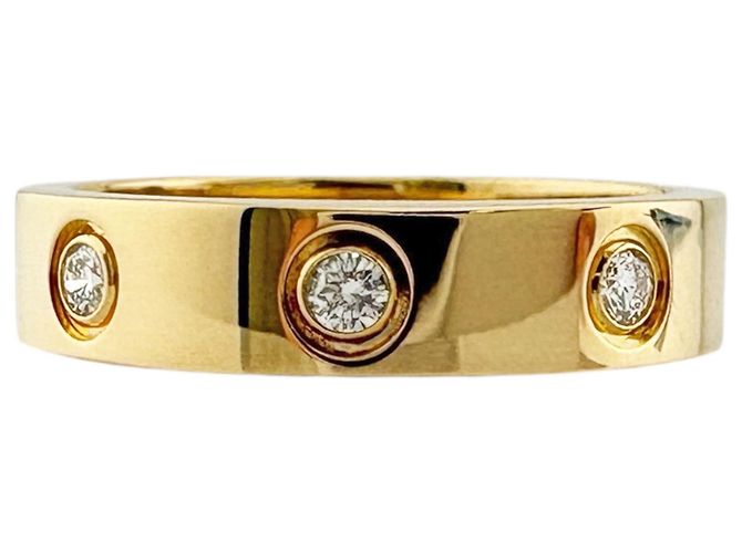 Anello Cartier Mini Love Interamente Diamanti D'oro - vista 6