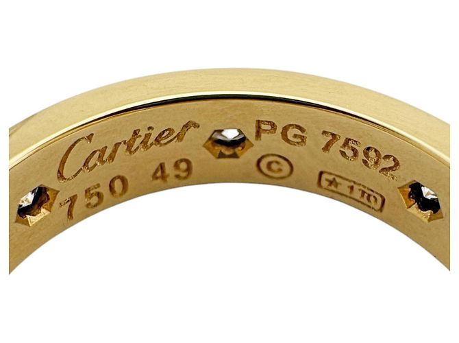 Anello Cartier Mini Love Interamente Diamanti D'oro - vista 7