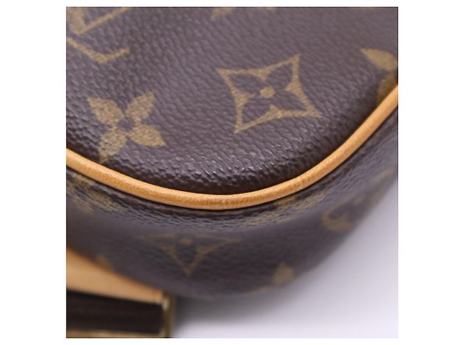 Borsa a tracolla Louis Vuitton Monogram Pochette Gange Marrone Beige - vista 11