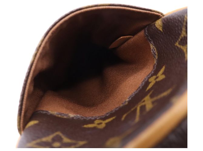 Borsa a tracolla Louis Vuitton Monogram Pochette Gange Marrone Beige - vista 15