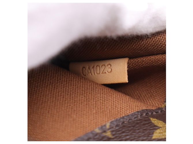 Borsa a tracolla Louis Vuitton Monogram Pochette Gange Marrone Beige - vista 17