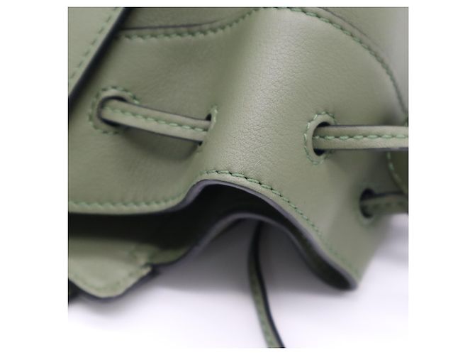 Bolsa Loewe Hammock Mini Drawstring Verde - vista 12