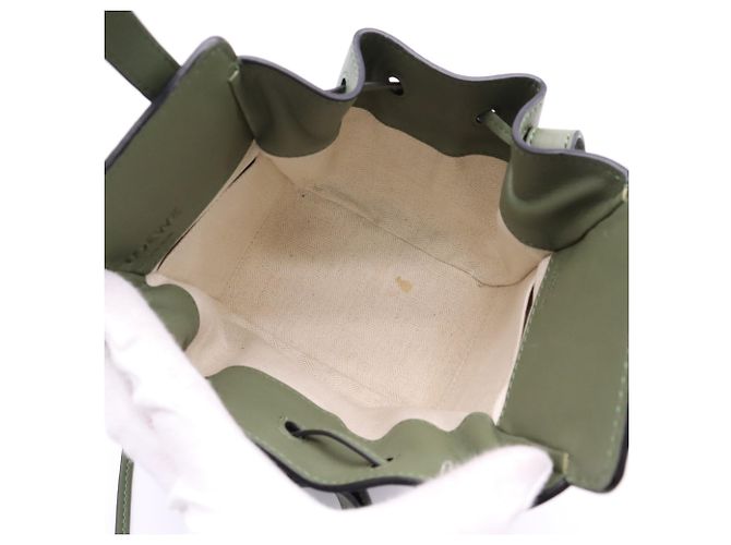Bolsa Loewe Hammock Mini Drawstring Verde - vista 13