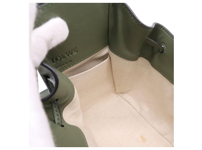 Bolsa Loewe Hammock Mini Drawstring Verde - vista 14