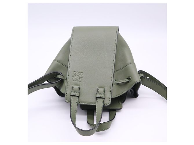 Bolsa Loewe Hammock Mini Drawstring Verde - vista 8