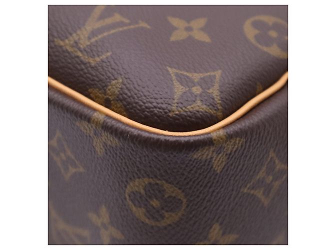 Louis Vuitton Monogram Deauville Handtasche Braun Beige - Ansicht 11