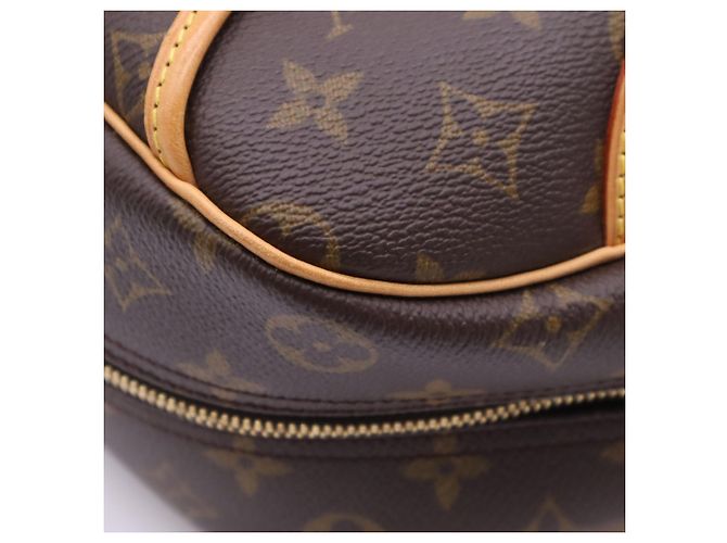 Louis Vuitton Monogram Deauville Handtasche Braun Beige - Ansicht 12