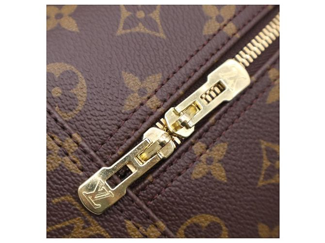Louis Vuitton Monogram Deauville Handtasche Braun Beige - Ansicht 13