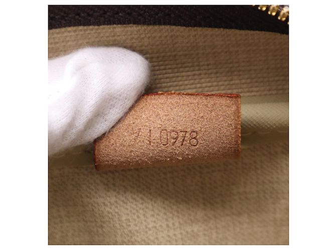 Louis Vuitton Monogram Deauville Handtasche Braun Beige - Ansicht 18