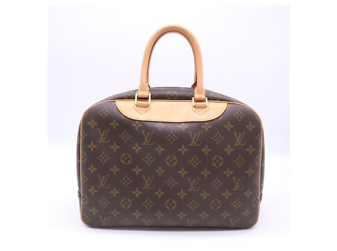 Louis Vuitton Monogram Deauville Handtasche Braun Beige - Ansicht 2