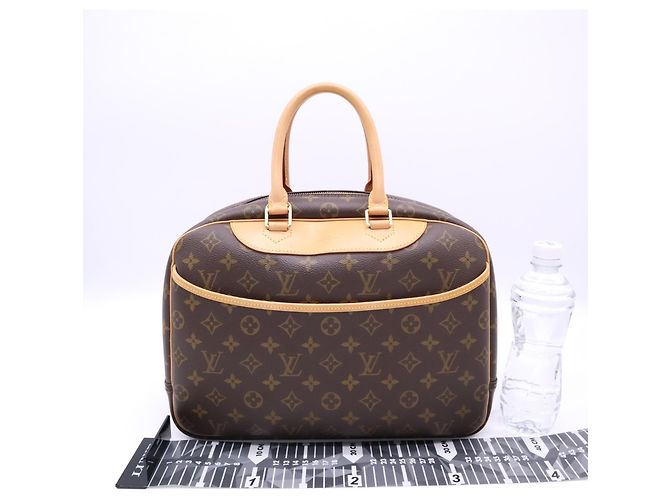Louis Vuitton Monogram Deauville Handtasche Braun Beige - Ansicht 3