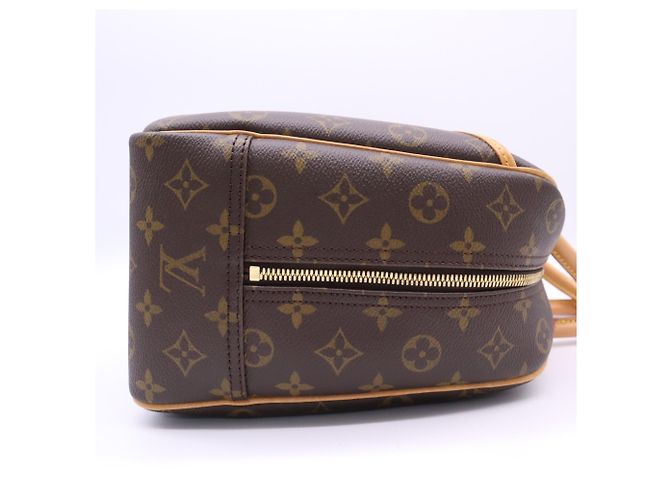 Louis Vuitton Monogram Deauville Handtasche Braun Beige - Ansicht 6