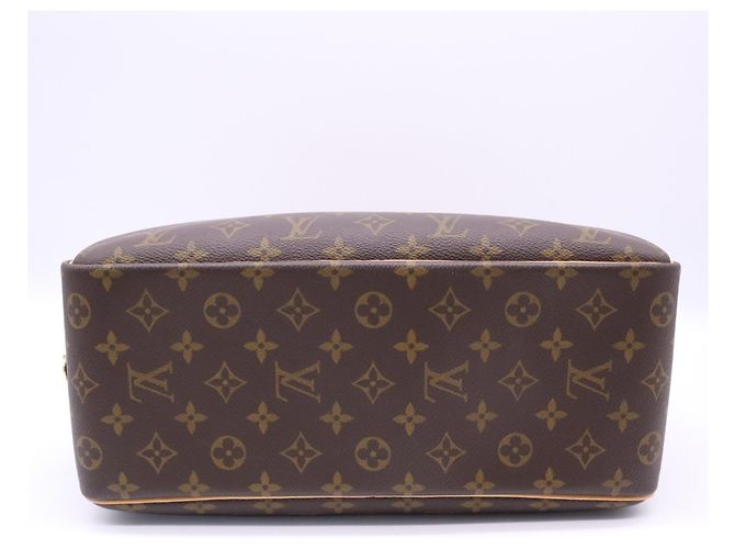Louis Vuitton Monogram Deauville Handtasche Braun Beige - Ansicht 7