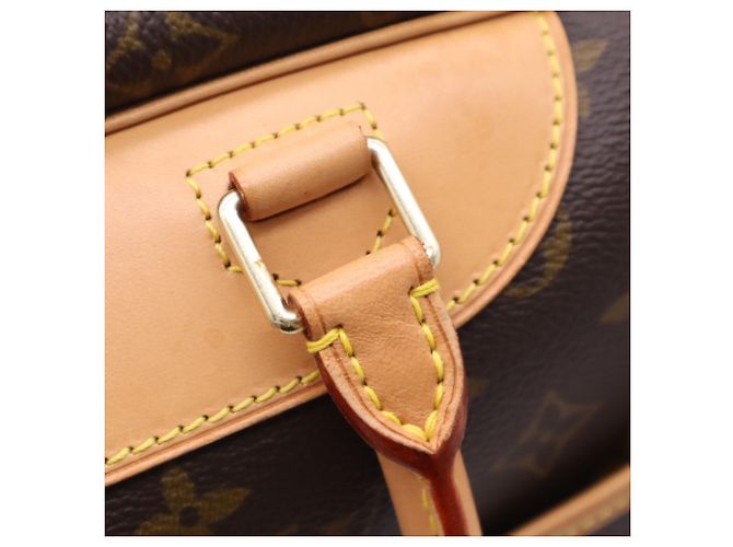 Louis Vuitton Monogram Deauville Handtasche Braun Beige - Ansicht 9