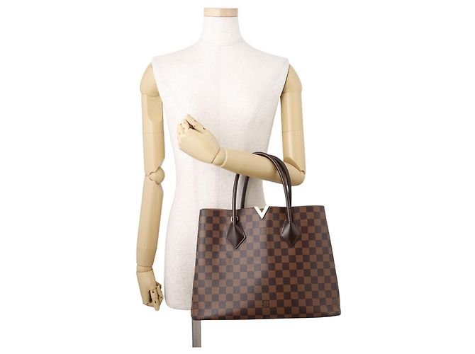 Louis Vuitton Damier Ebene Kensington Tote Bag Braun - Ansicht 4