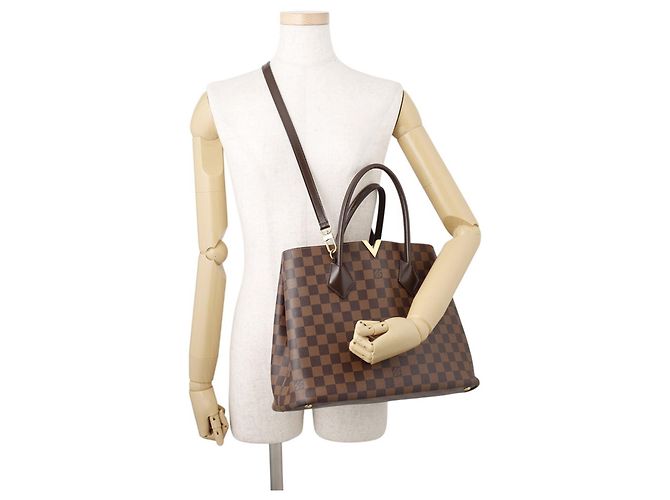 Louis Vuitton Damier Ebene Kensington Tote Bag Braun - Ansicht 5