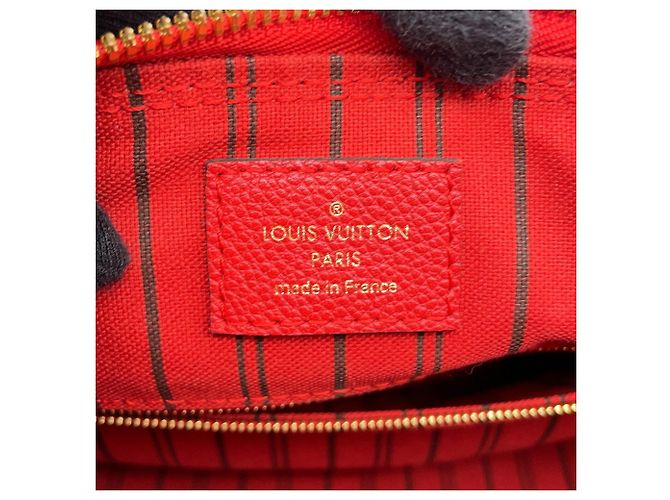 Borsa Louis Vuitton Monogram Empreinte Speedy Bandoulière 25 Rosso - vista 16
