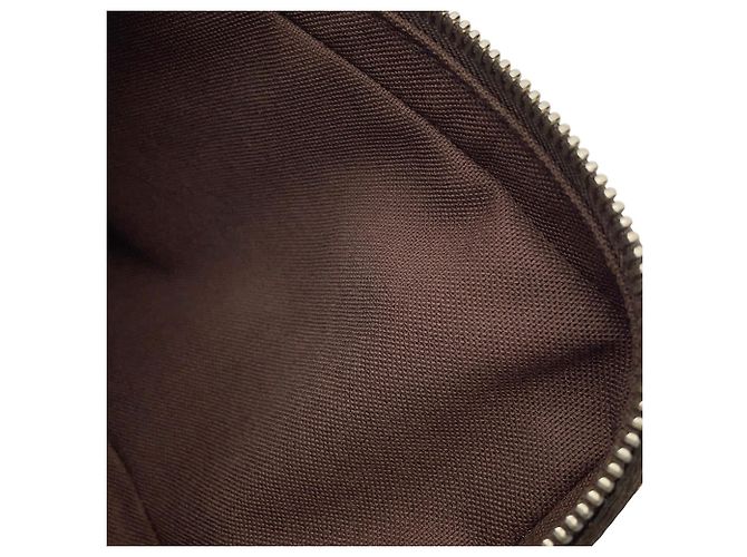 Borsa a tracolla Louis Vuitton Damier Ebene Marrone - vista 10