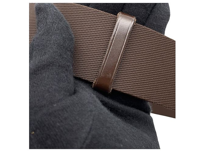 Borsa a tracolla Louis Vuitton Damier Ebene Marrone - vista 12
