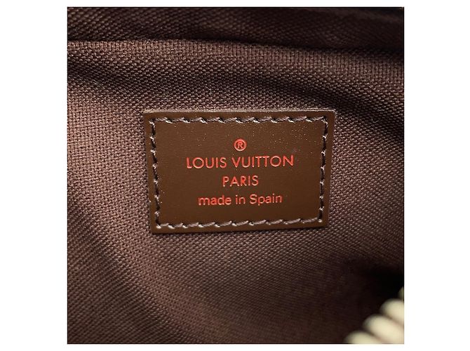 Borsa a tracolla Louis Vuitton Damier Ebene Marrone - vista 17