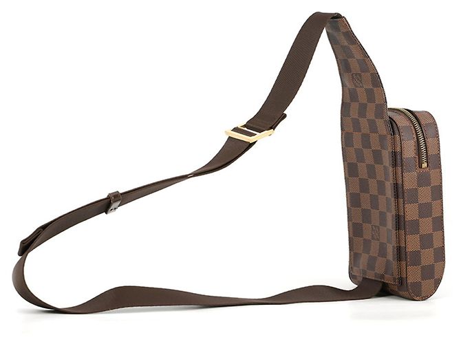 Borsa a tracolla Louis Vuitton Damier Ebene Marrone - vista 2