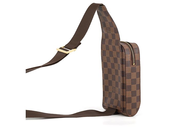 Borsa a tracolla Louis Vuitton Damier Ebene Marrone - vista 3
