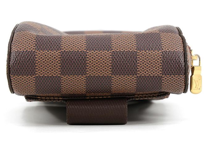 Borsa a tracolla Louis Vuitton Damier Ebene Marrone - vista 4