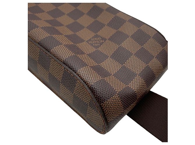 Borsa a tracolla Louis Vuitton Damier Ebene Marrone - vista 7