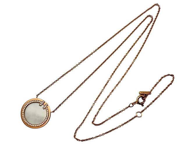 Autre Marque Collar Tiffany & Co. T Circle Dorado - vista 9