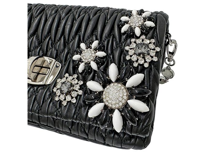 Borsa a tracolla Miu Miu in pelle nera Nero - vista 13