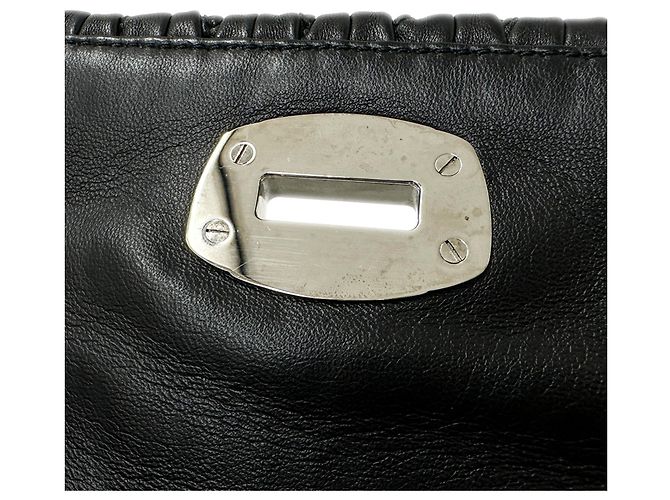 Borsa a tracolla Miu Miu in pelle nera Nero - vista 14