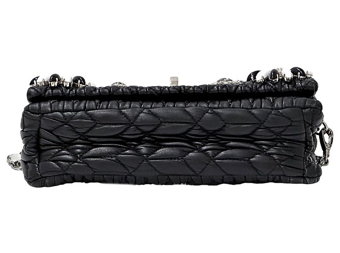 Borsa a tracolla Miu Miu in pelle nera Nero - vista 3