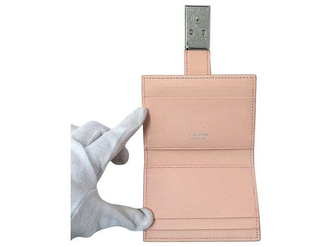 Tarjetero de piel rosa Salvatore Ferragamo - vista 4
